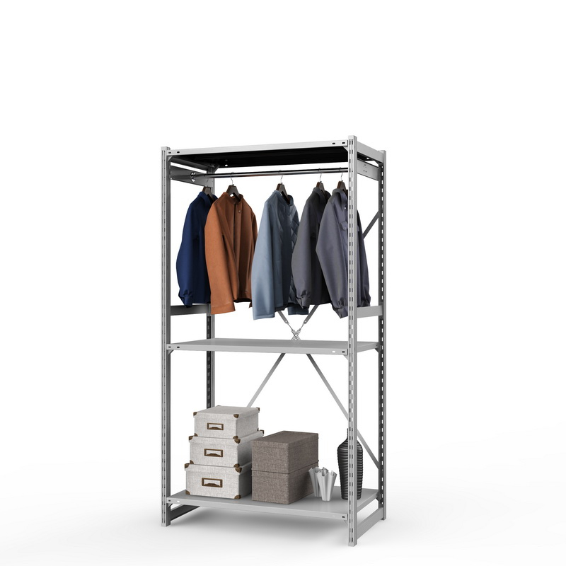 Стеллаж металлический для одежды ТСУ Универсал, 2000х1000х600 мм. полки: метал. усил. 3 шт.