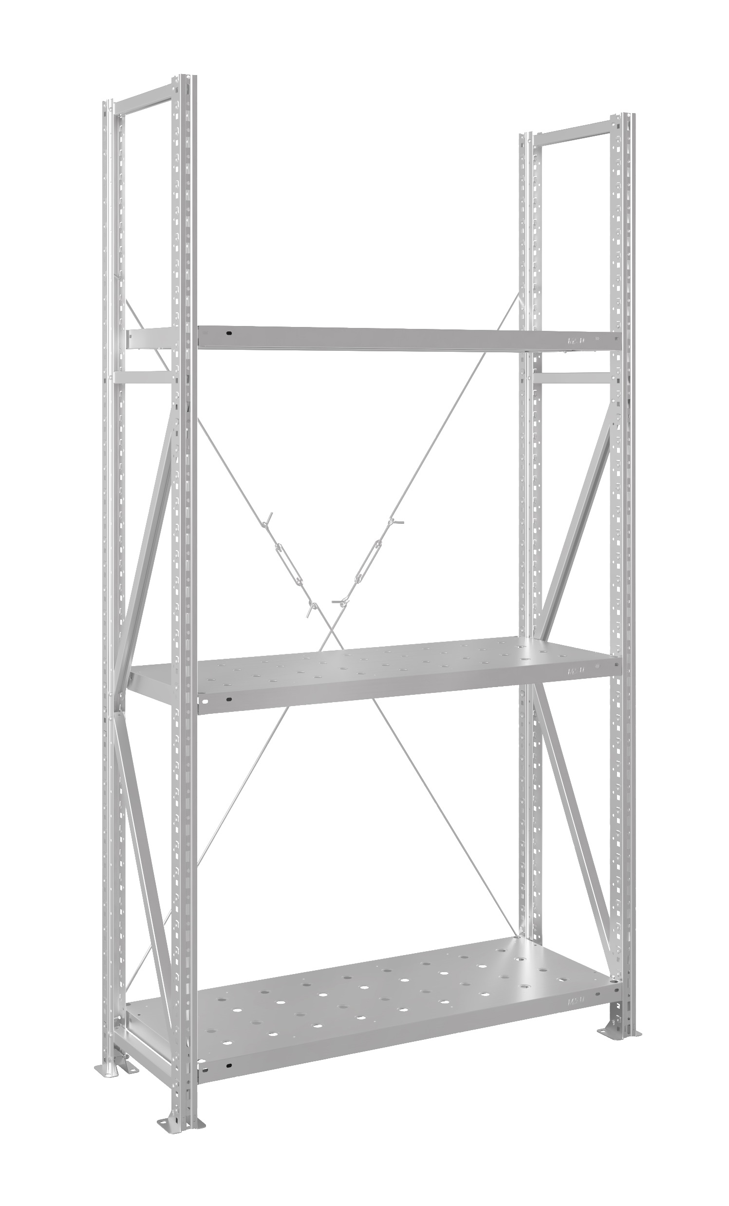 Купить Стеллаж MS U 200x120x40/3 (Нагрузка на полку 350, перфорированная) в  Северодвинске