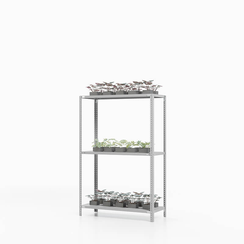 Стеллаж ТС Лайт 1000х700х300, 3 полки перф.