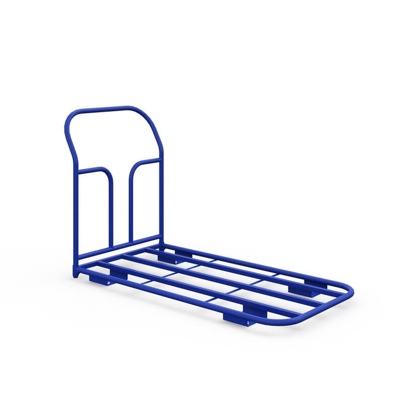 Тележка платформенная каркасная ТК 8 (г/п 500 кг, 1000x700 мм, колеса литая протекторная резина 200 мм)