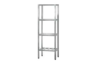 Стеллаж полочный СПЛп - 1500x400x1800 Profi Inox (полка-решетка 5 шт.)