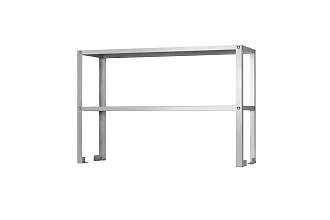 Полка-надстройка настольная ПННн - 1000x300x800 Norma Inox, нерж., 2 уровня