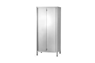 Шкаф кухонный ШЗКп - 1200x600x1800 Profi Inox, двери-купе, полки сплошн. 3 шт., без к-та замков