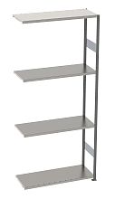 Стеллаж S90 2480х900х300, 4 полки, осн. секция