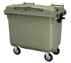 Контейнер для мусора 660 литров с крышкой на колесах