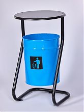 Урна уличная с крышкой, с креплением в асфальт