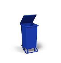 Контейнер для мусора металлический 120 л. с педалью