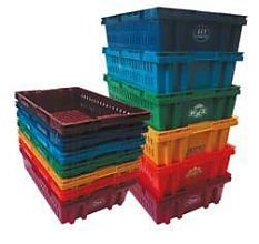 Ящик перфорированный 600x400x152 (синий)