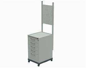 Ремонтная подкатная стойка 600x630х1730 мм (RAL7035)