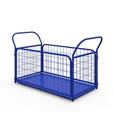 Тележка платформенная с сетчатыми бортами ТС 5 (700х1200) без колес